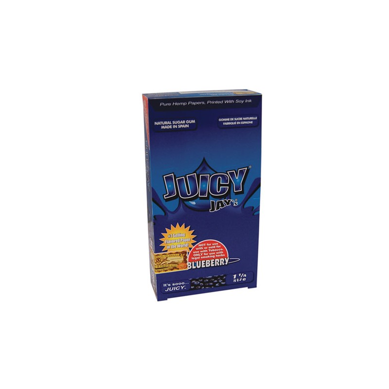 Juicy Jays Rolling Papers 1¼ 1/4 Blueberry Display
