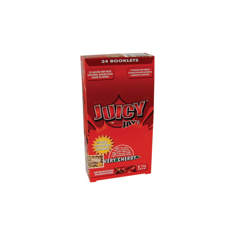 Juicy Jays Rolling Papers 1¼ 1/4 Very Cherry Display