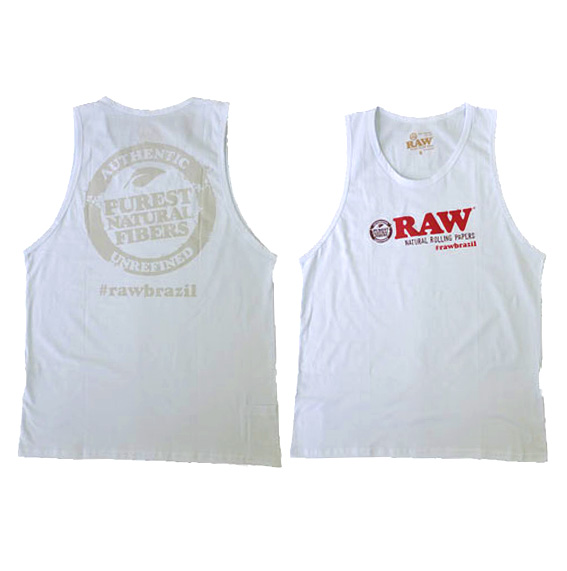 Raw Camiseta Tirantes Brazil Blanca