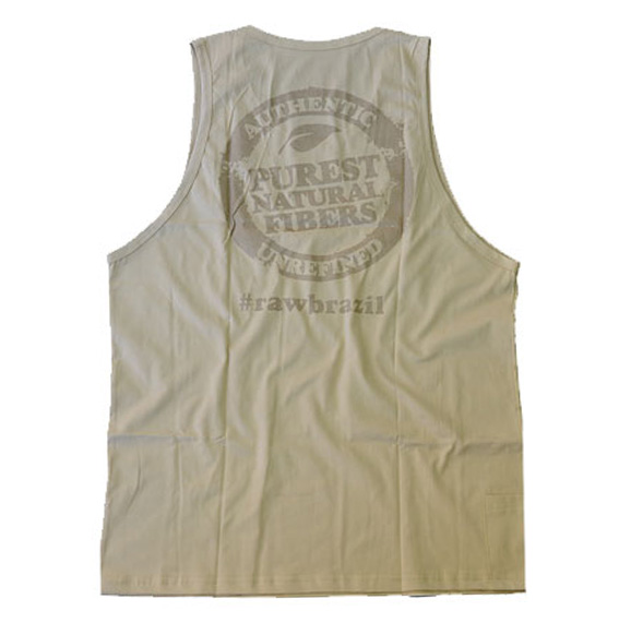 Raw Camiseta Tirantes Brazil Beige