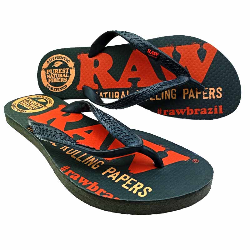 Raw Brazil Chanclas Negras