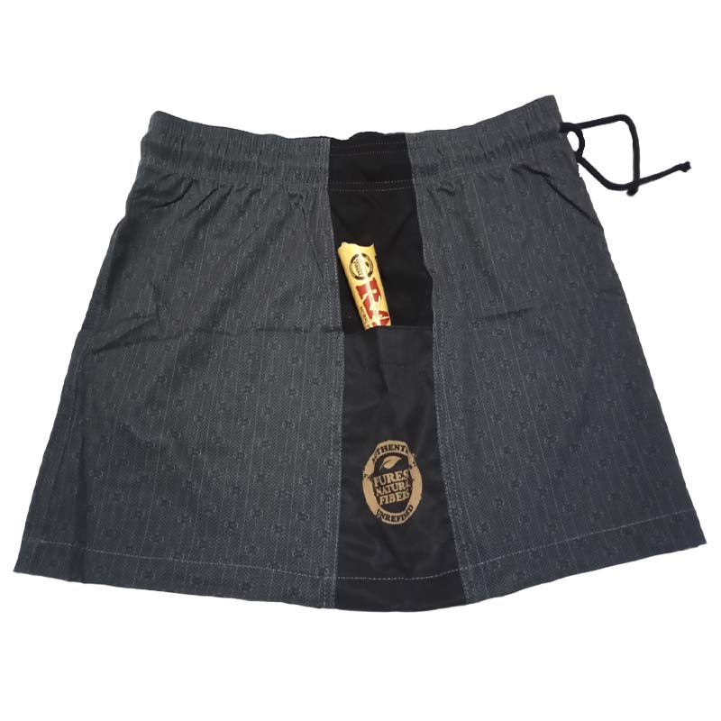 Raw Falda Brazil Gris/Negro