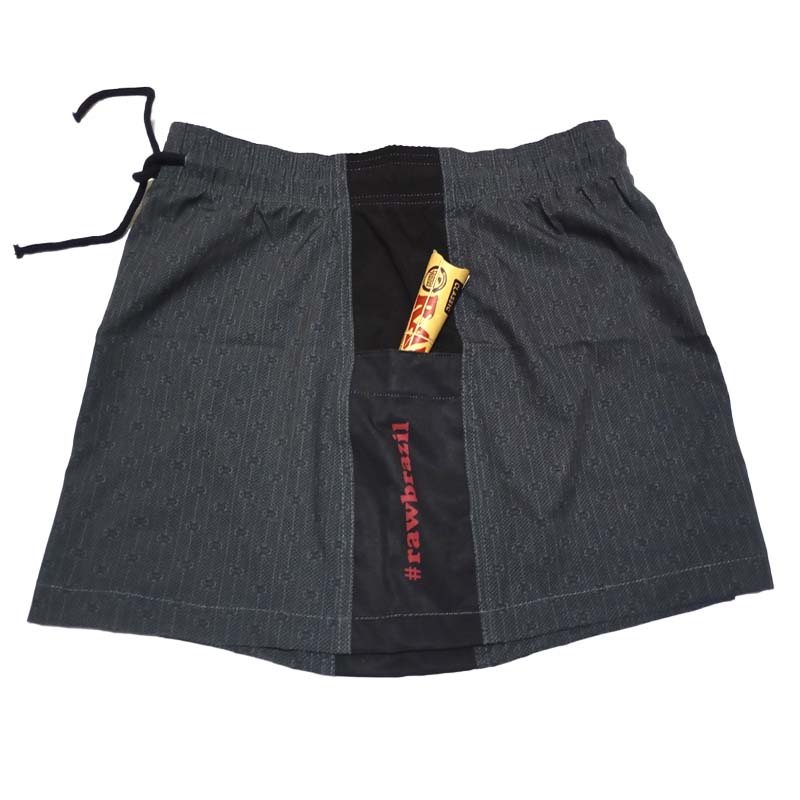 Raw Falda Brazil Gris/Negro