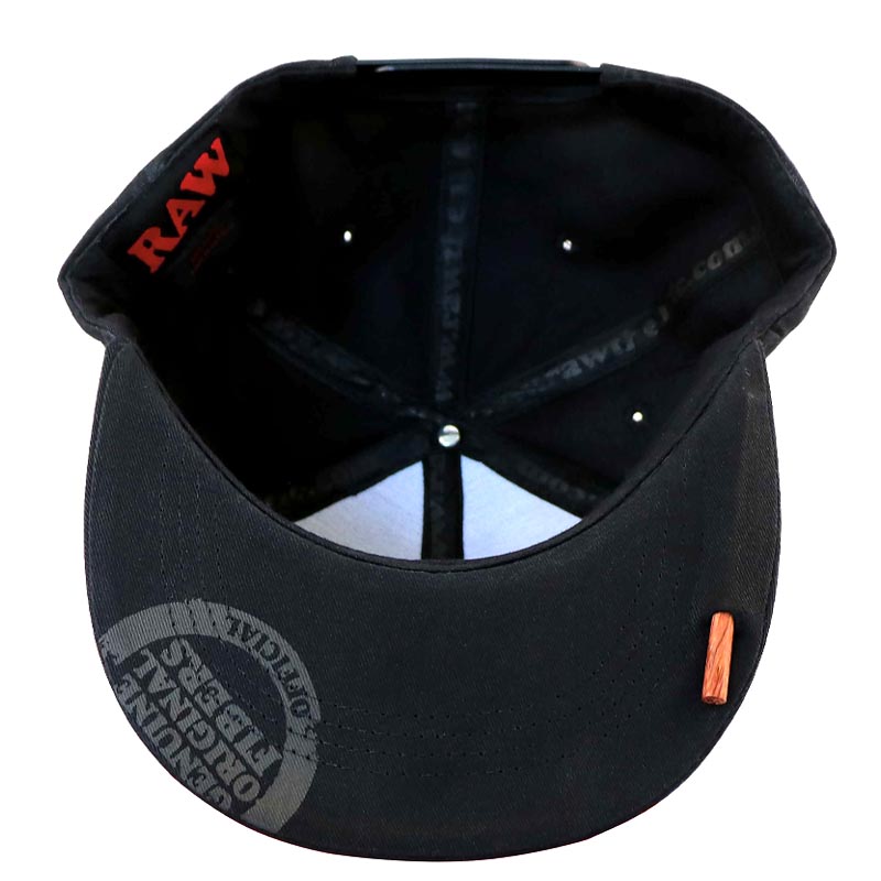 Raw Gorra Black Logo (Visera Plana)