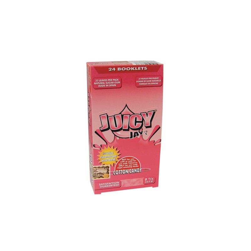 Juicy Jays Rolling Papers 1¼ 1/4 Cotton Candy Display