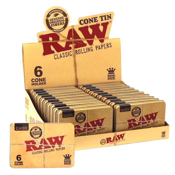 Raw Caja Metal 6 Conos/20 Display