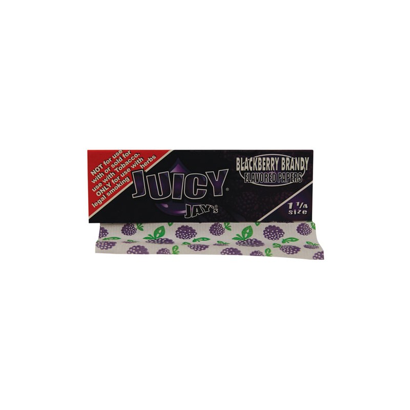 Juicy Jays Rolling Papers 1¼ 1/4 Blackberry Brandy Display