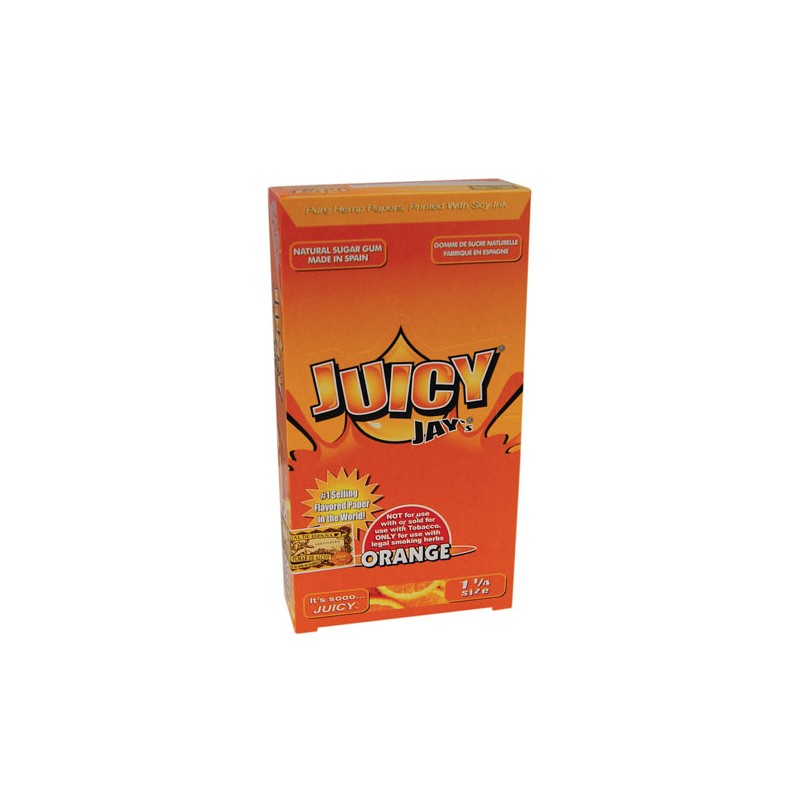 Juicy Jays Rolling Papers 1¼ 1/4 Orange Display
