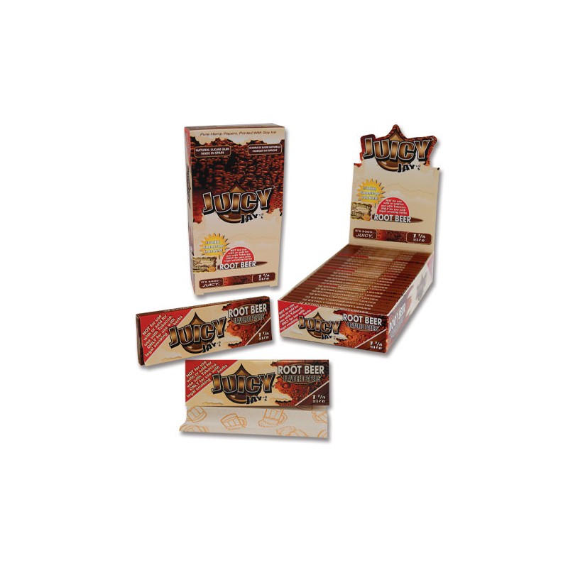 Juicy Jays Rolling Papers 1¼ 1/4 Root Beer Display