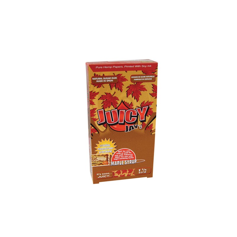 Juicy Jays Rolling Papers 1¼ 1/4 Maple Syrup Display