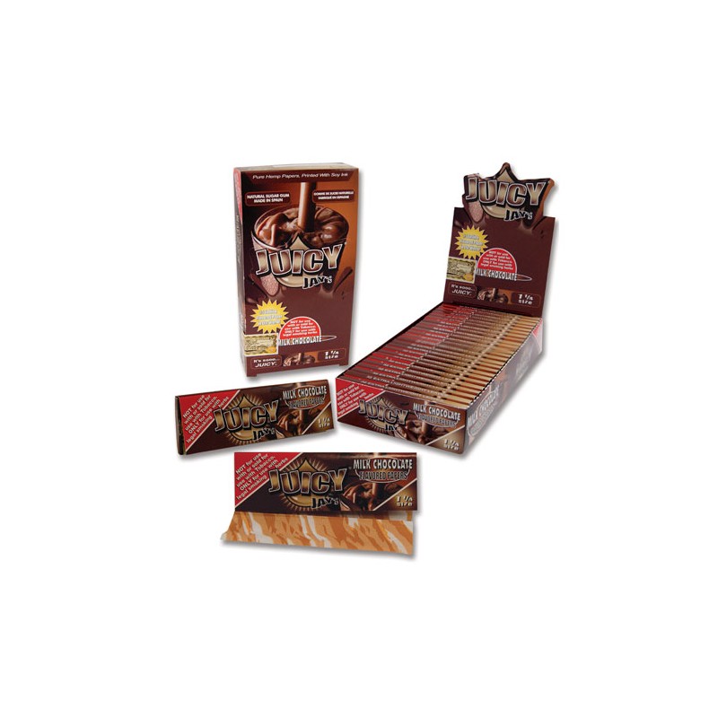 Juicy Jays Rolling Papers 1¼ 1/4 Milk Chocolate Display