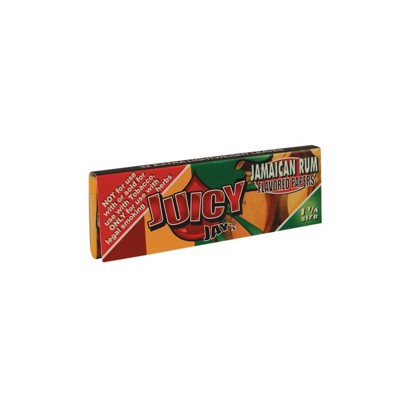 Juicy Jays Rolling Papers 1¼ 1/4 Jamaican Rum Display