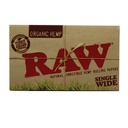 RAW Rolling Papers Organic Single Wide Double Window Display