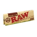 RAW Rolling Papers Organic Single Wide Single Window Display