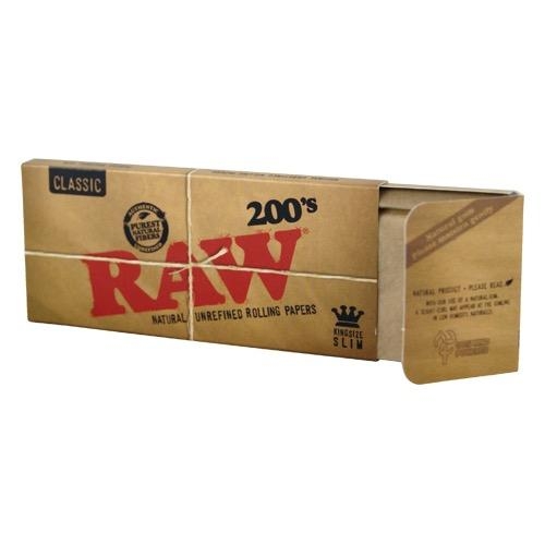 RAW Rolling Papers Classic King Size Slim 200 Display