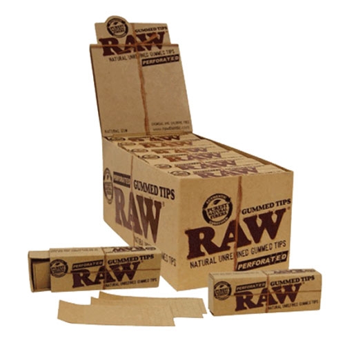 RAW Tips Classic Original Perforated Gummed Display