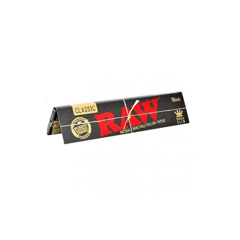 RAW Rolling Papers Classic Black King Size Slim Display