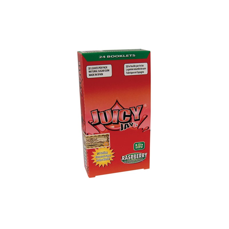 Juicy Jays Rolling Papers 1¼ 1/4 Raspberry Display