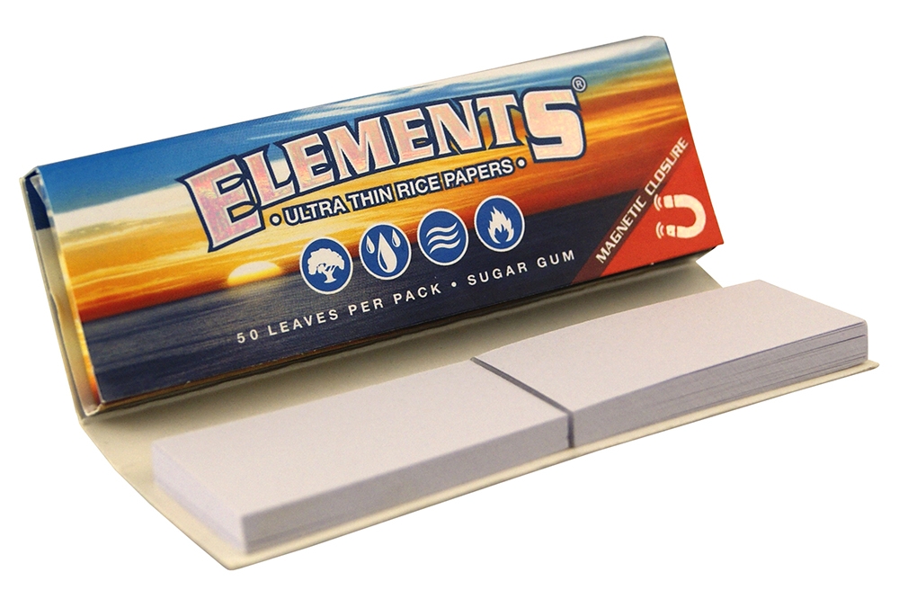 Elements Rolling Papers Blue Original 1¼ 1|4 Connoiseur Display