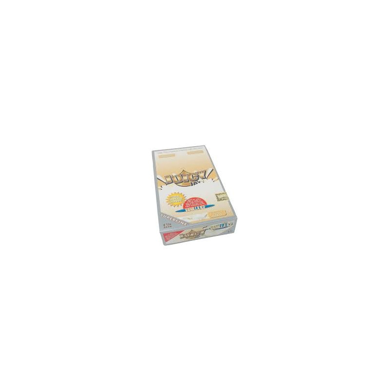 Juicy Jays Rolling Papers Super Fine 1¼ 1/4 Vanilla Ice Display