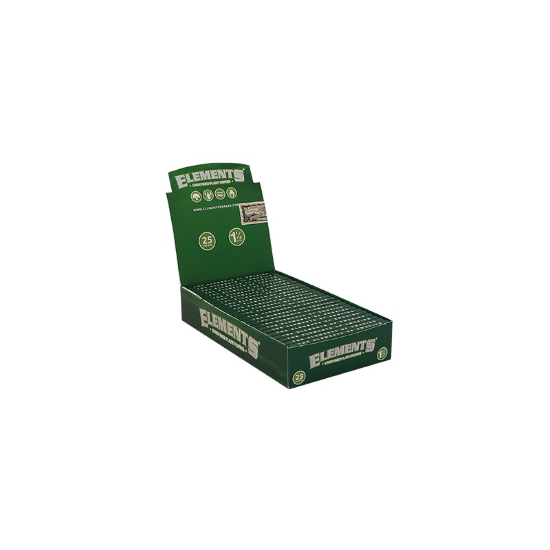 Elements Rolling Papers Green 1¼ 1|4 Display
