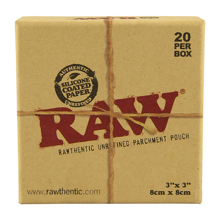 RAW Parchment Paper 8x8cm Pouch 20 Unit