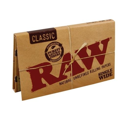 RAW Rolling Papers Classic Single Wide Double Window Display