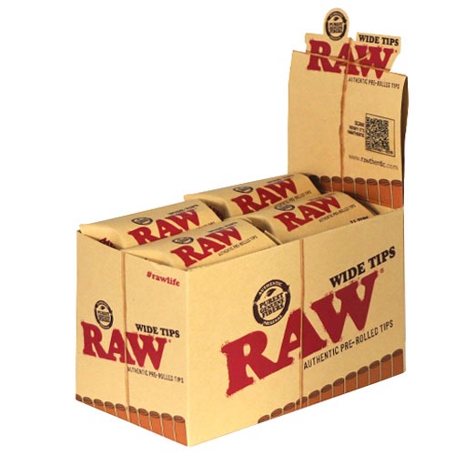 Raw Filtros Prerolled Wide Display