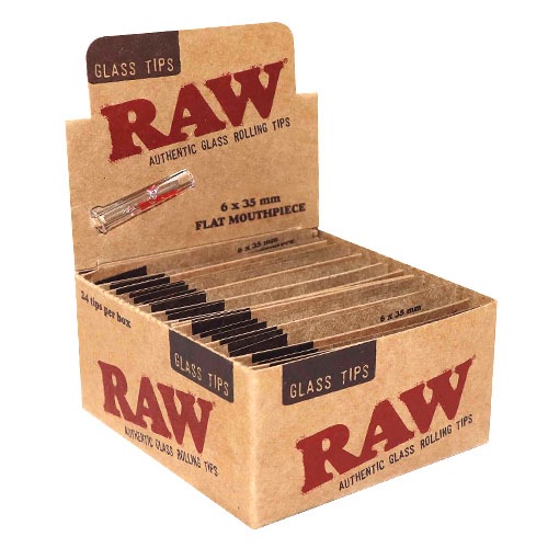 Raw Tips Glass Flat Display