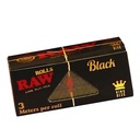 Raw Black Rolls KS Slim 3m 12/Display