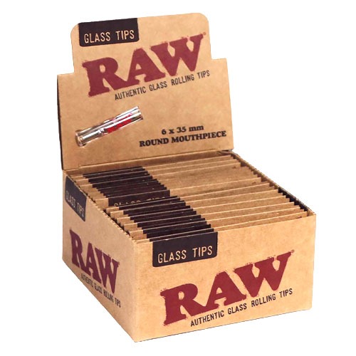 Raw Tips Glass Round Display