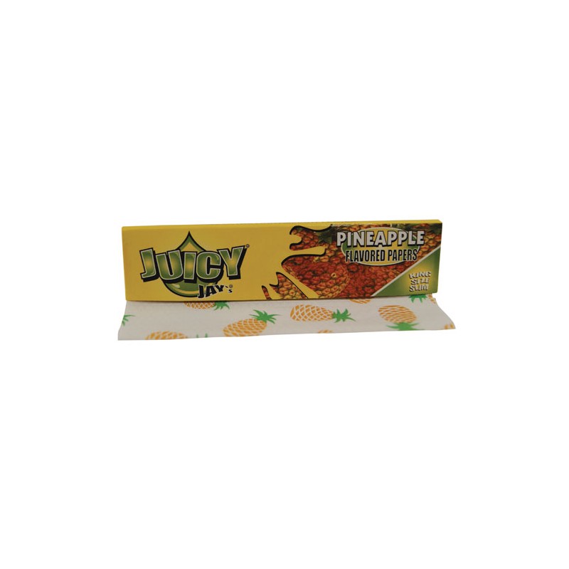 Juicy Jays Rolling Papers King Size Slim Pineapple Display