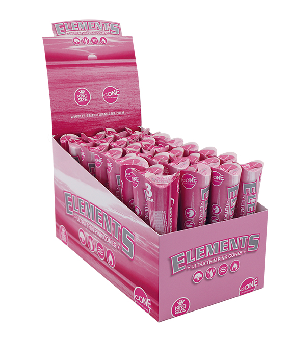 Elements Pink KS Cono 3PK 32 Display