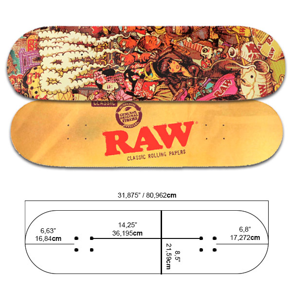 Raw Skate Board Japan & Classic