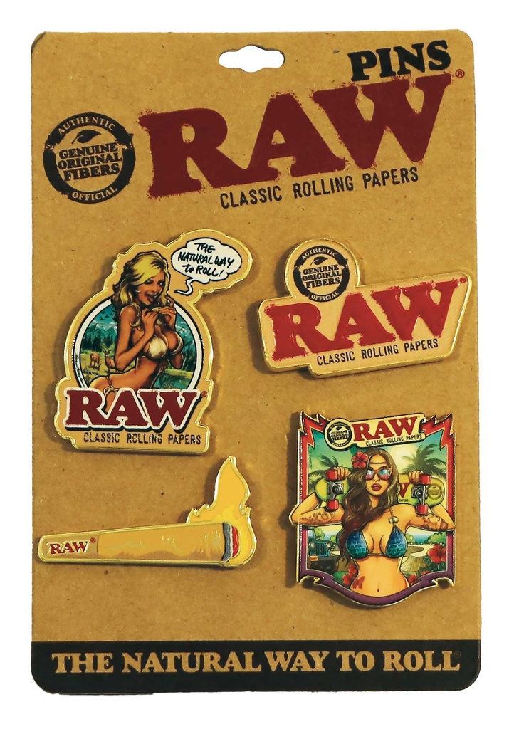 Raw Pins 4 Diseños
