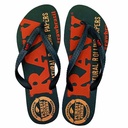 Raw Brazil Chanclas Negras