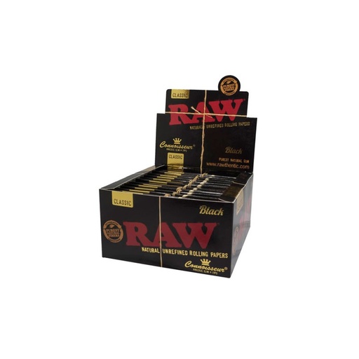 [RAW13822D] Raw Black Connoisseur King Size Slim