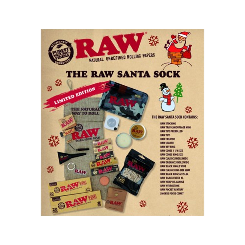 [RAW13999U] Raw Santa Sock Navidad