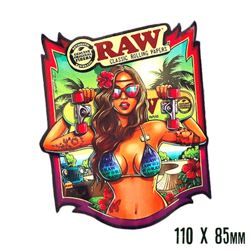 [RAW14624D] Raw Pegatina Brazil Girl (200 unid)