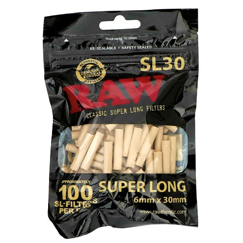 [RAW14625U] Raw Black Filtros SL30 Super Long 6x30mm x 100 unid