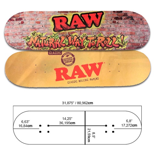 [RAW14663U] Raw Skate Board Bricks & Classic