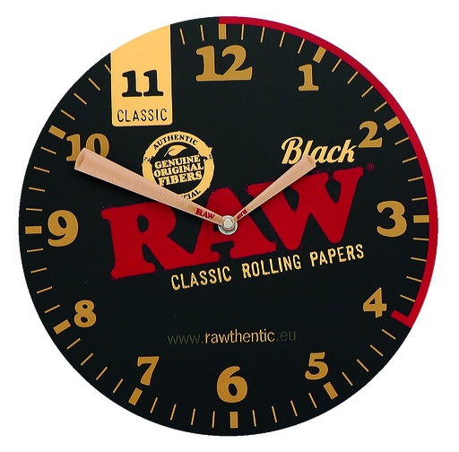 [RAW14636U] Raw Black Wall Clock