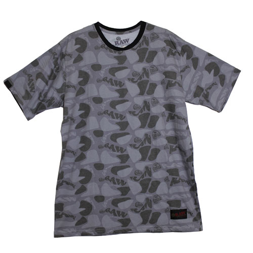 Raw Camiseta  Brazil Camuflaje Gris