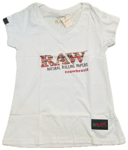 Raw Camiseta Brazil Cuello V (Chica)