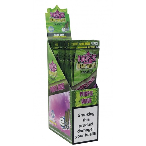 [JJ14234D] Jays Hemp Wraps Purple Wave Display