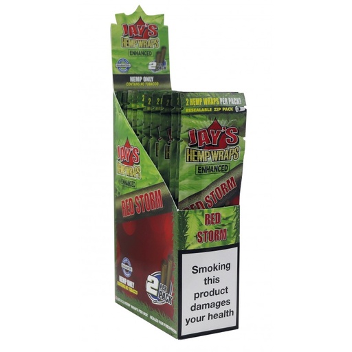 [JJ14233D] Jays Hemp Wraps Red Storm Display