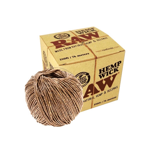 [RAW13289U] Raw Cuerda Hemp Wick 76m Unid.