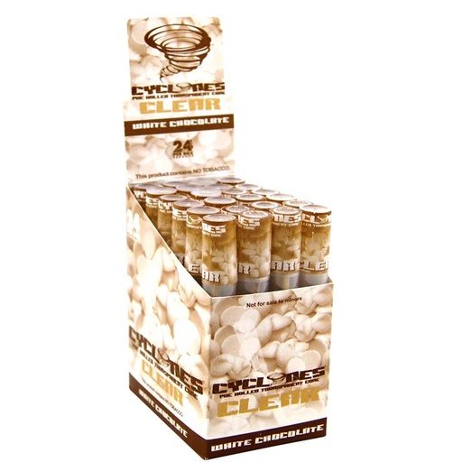 [CYC12849D] Cyclones Cones Klear White Chocolate 1X