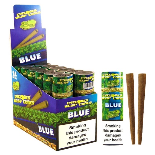 [CYC13632D] Cyclones Wraps Hemp Cones Blue 2X Display