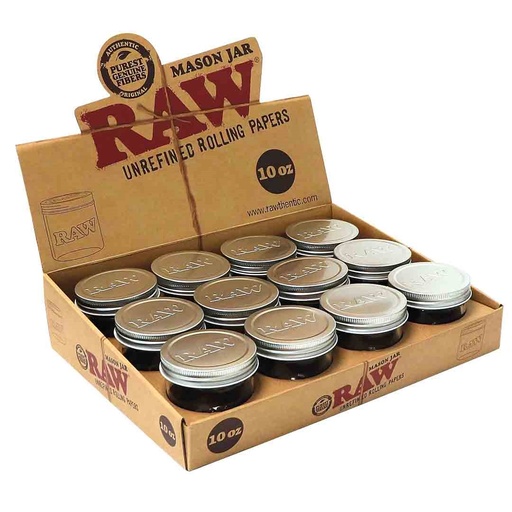 [RAW14495D] RAW Jar Mason 10oz 295ml 12 Unds/ Display